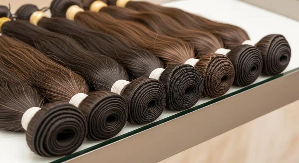 synthetic hair weave for fine hair lightweight bundles