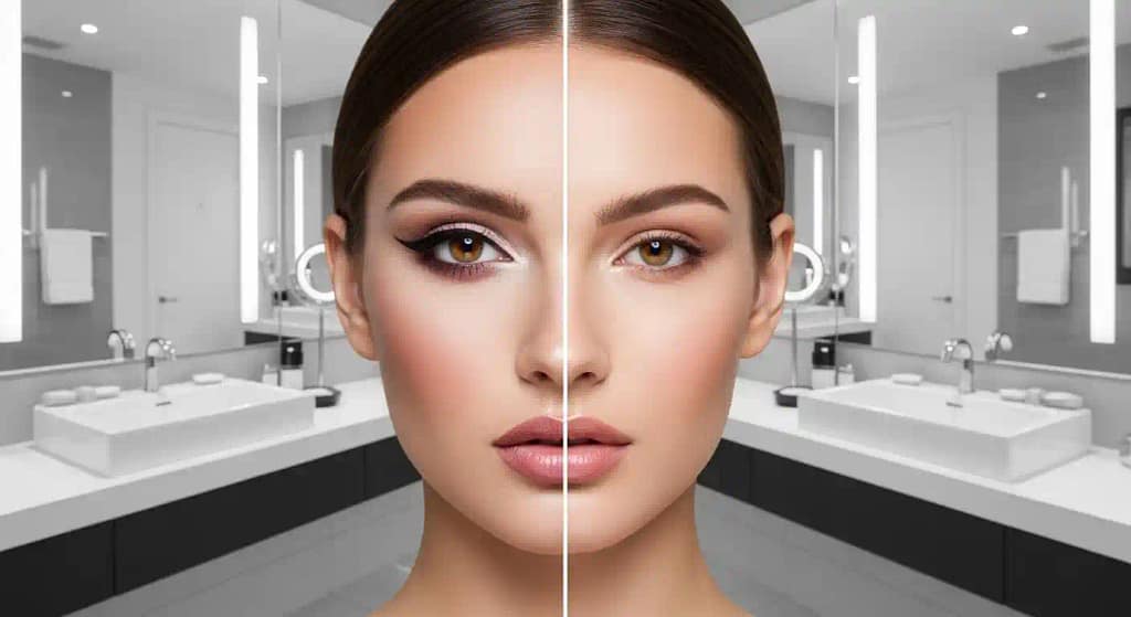 Results after using best wipes for removing makeup — clean and fresh skin