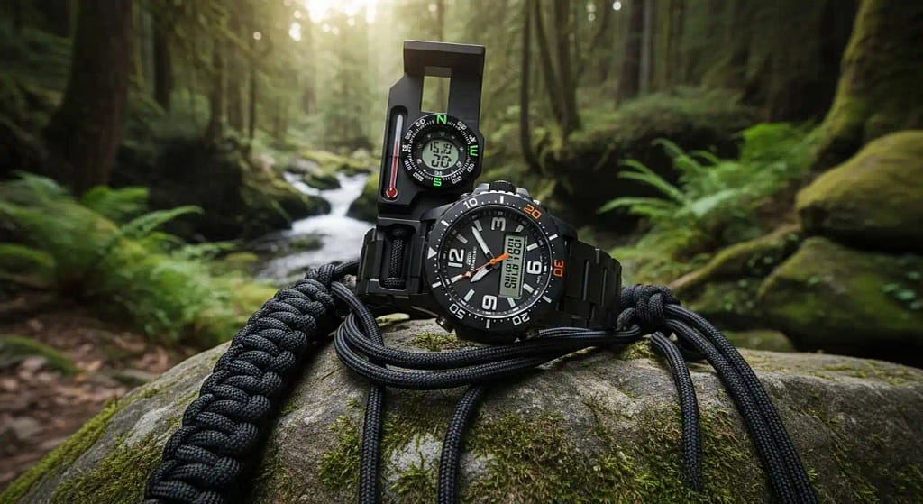 Best survival wrist watch for hiking and adventure