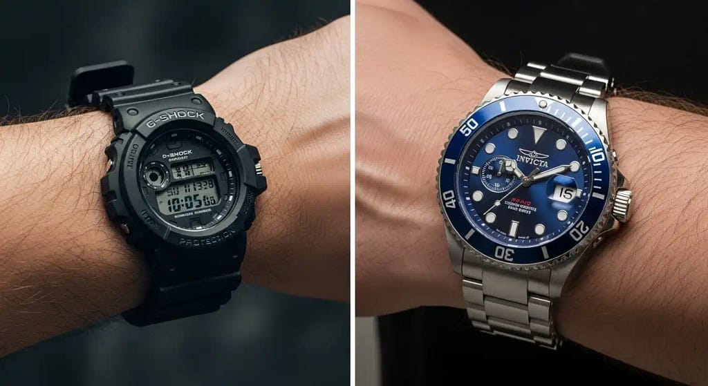 Best watches for large wrists under $500 – G-Shock and Invicta