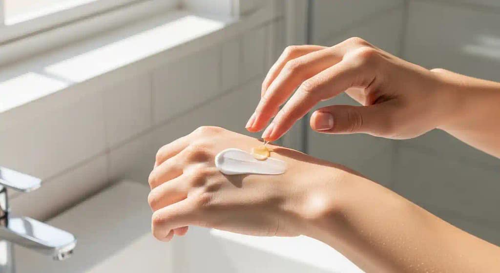 How to layer body oil and lotion together for glowing skin