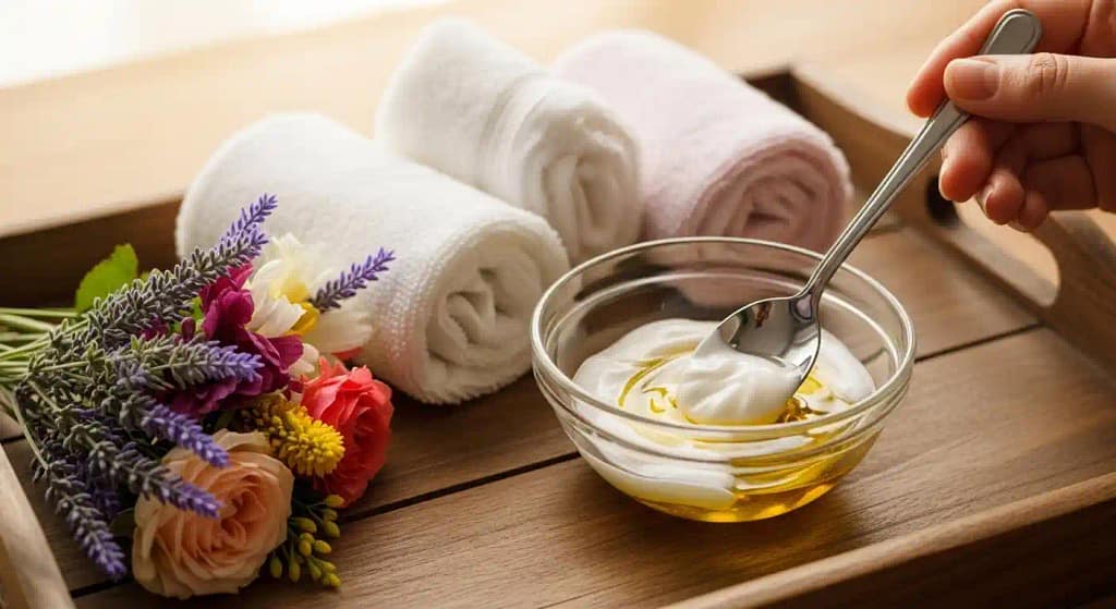 Hydrated skin close-up with healthy glow