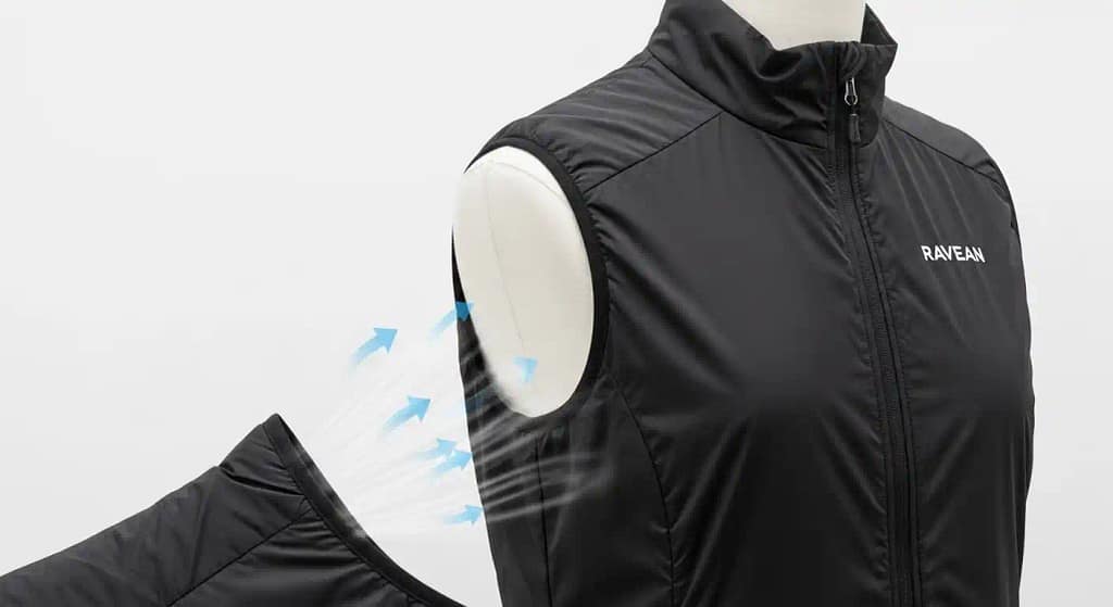 Windproof Ravean heated vest