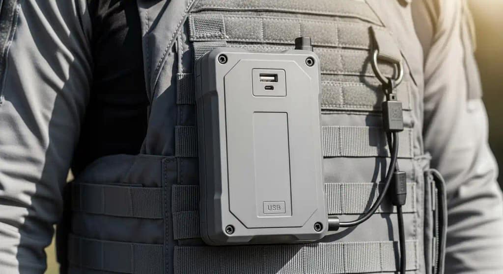 Heated vest battery with USB