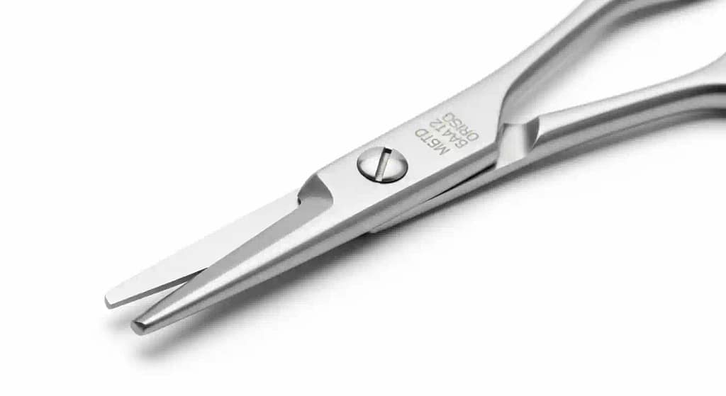 Stainless steel scissors with rounded tips
