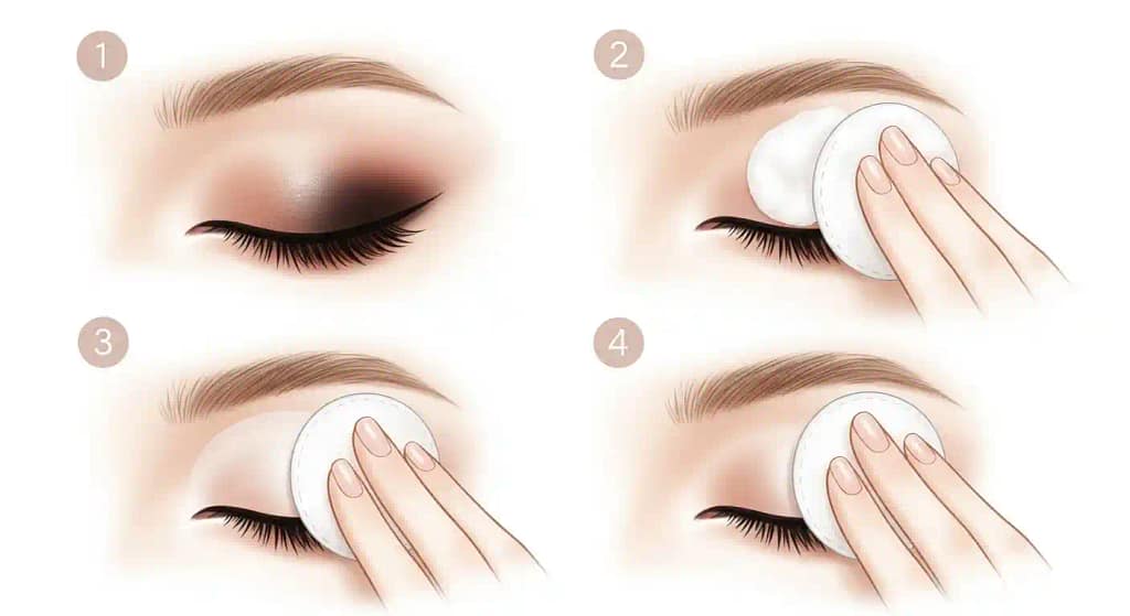 Steps to safely remove eye makeup after cataract surgery