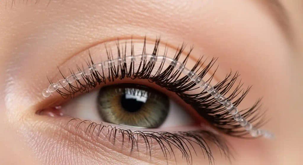 Tubing mascara wrapping lashes — safe for contact lenses