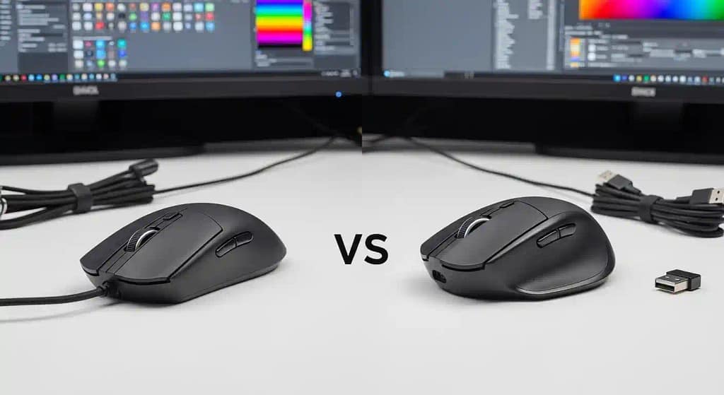 wired vs wireless mouse comparison for graphic design