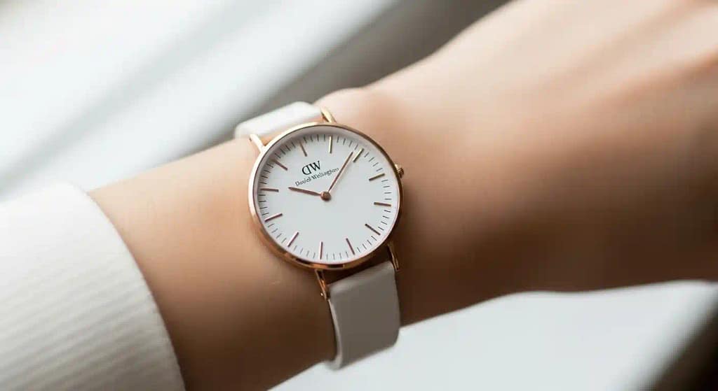Slim wrist with elegant watch – best wrist watch for women with thin wrists