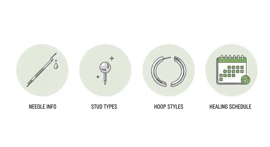 nose piercing meaning and FAQ infographic