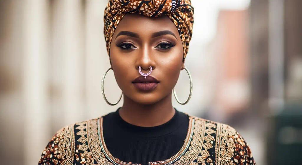 nose piercing sizes for African Nose