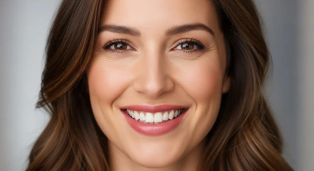 Natural lip flip before and after smile