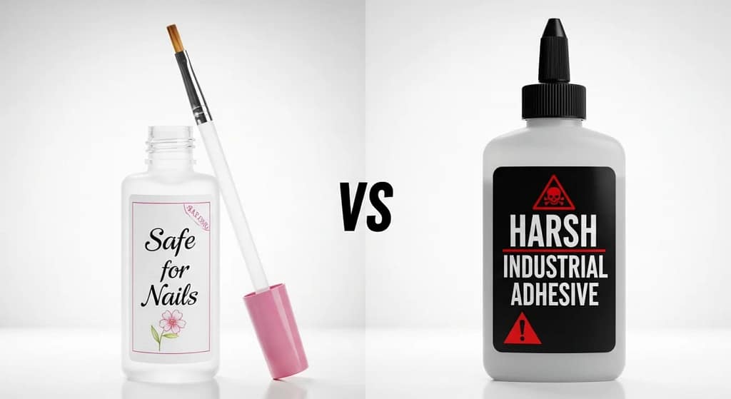 Comparison of nail glue vs super glue for safety and effectiveness