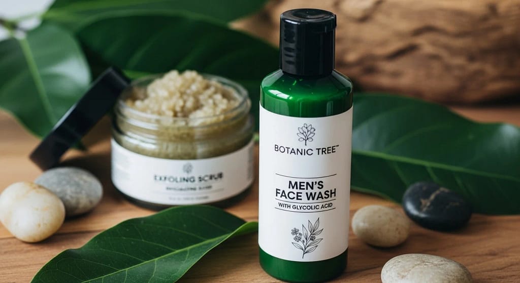 best men's exfoliating face wash with glycolic acid