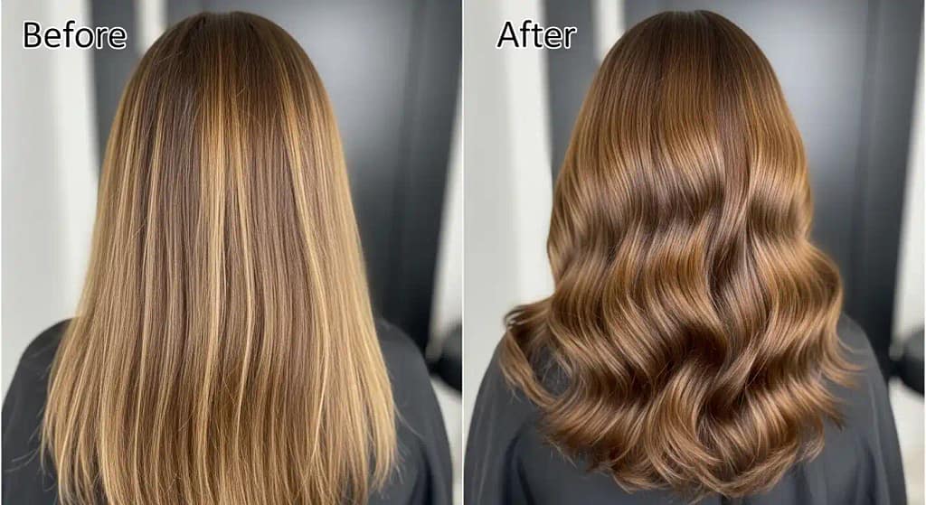 hair weave before and after fine hair results