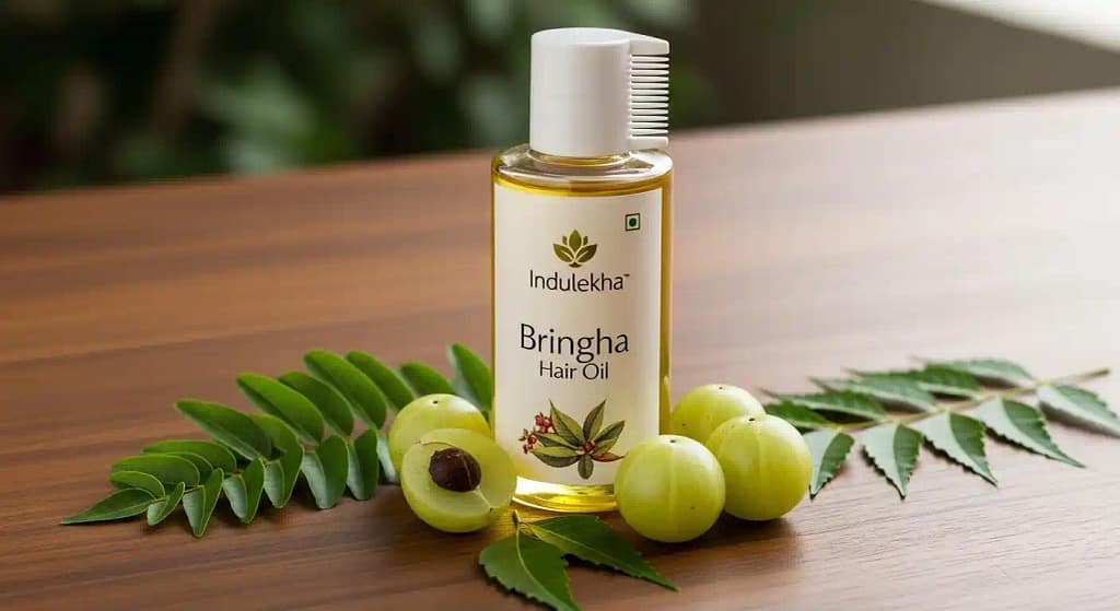 Indulekha Bringha hair oil for hair fall control