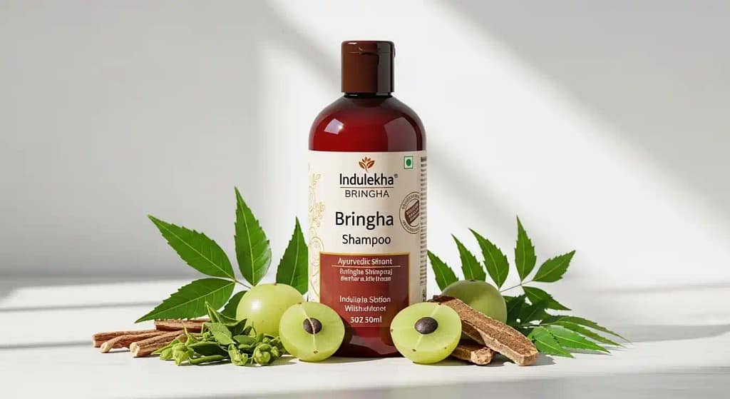 Indulekha shampoo for hair fall control and dandruff