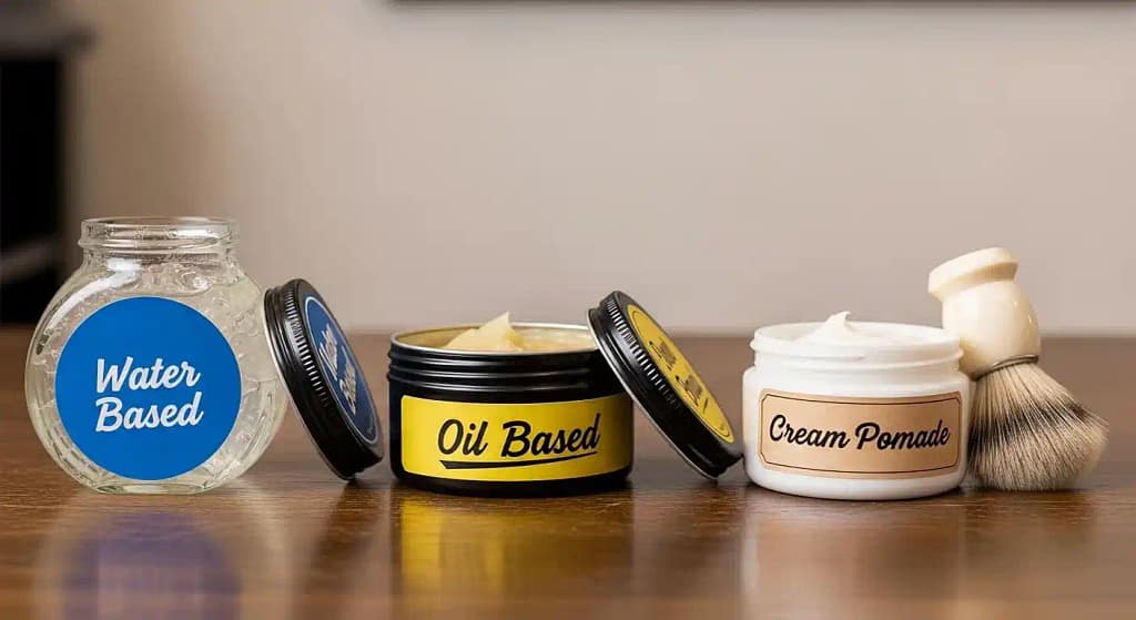 water based vs oil based hair pomade types