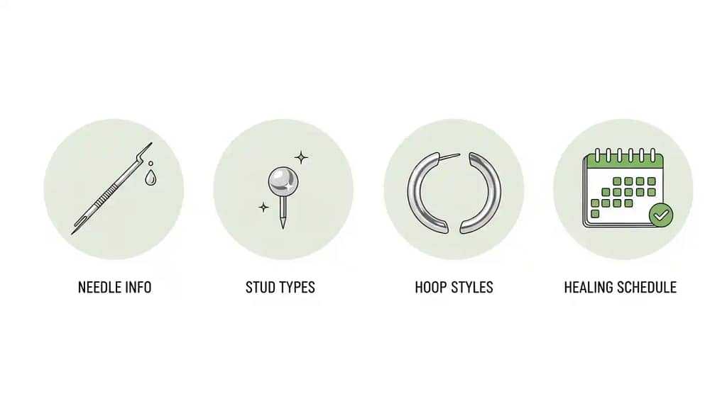 nose piercing meaning and FAQ infographic 