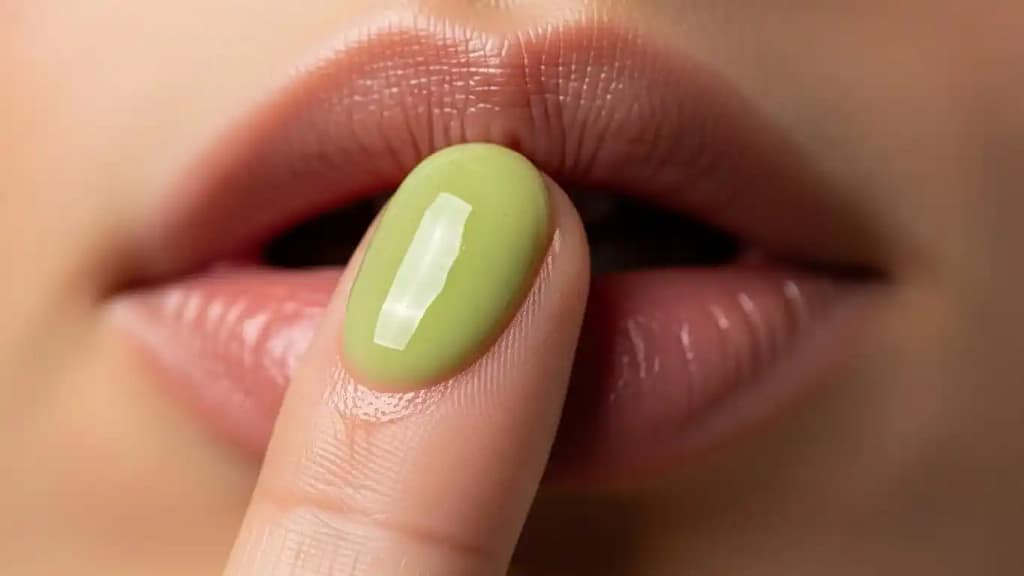 Nature Republic Lip Sleeping Mask 01 Herb texture and application