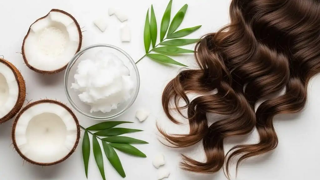 benefits of coconut oil for curly and frizzy hair