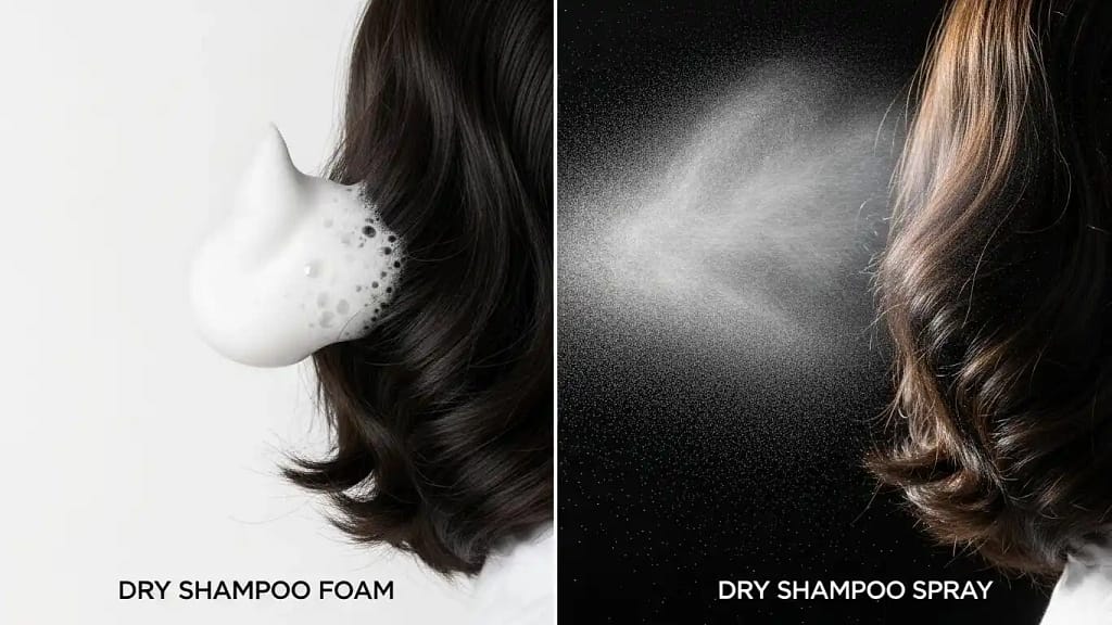 Dry shampoo foam vs dry shampoo spray comparison
