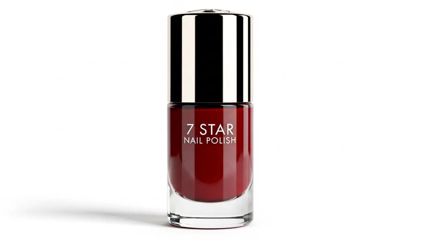 7 Star Nail Polish bottle on a white background with a glossy professional finish.