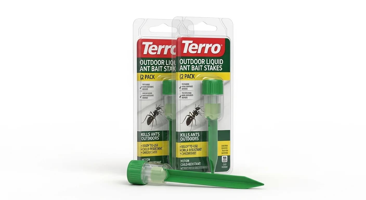 Terro T1812SR Outdoor Liquid Ant Bait Stakes 2 pack for outdoor ant control
