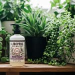 Mrs. Meyer’s Clean Day Hand Soap with natural decor