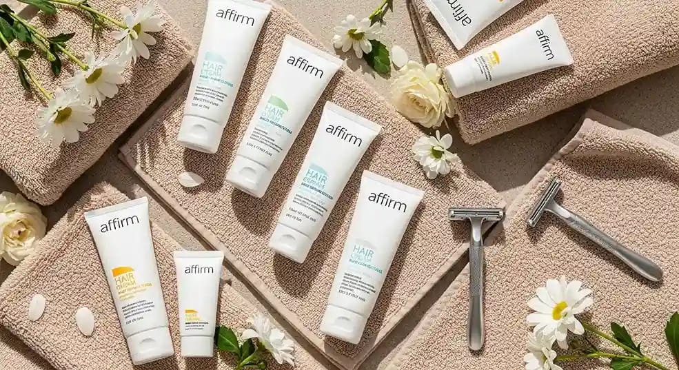 Affirm hair removal creams designed for sensitive skin